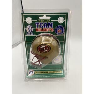 S.F. 49ers 1997 Ceramic Hand Painted NFL Football Helmet Scoreboard) (J2)